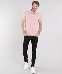 Polo-Masculina-Texturizada-Manga-Curta-Rose-9572887-Rose_3