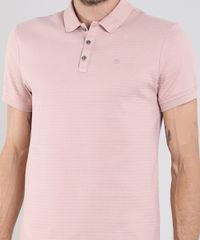Polo-Masculina-Texturizada-Manga-Curta-Rose-9572887-Rose_4