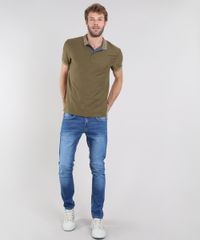 Polo-Masculina-Maquinetada-com-Listra-na-Manga-Curta-Verde-Oliva-9583333-Verde_Oliva_3
