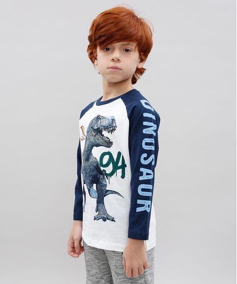Camiseta-Infantil-Raglan-Dinossauro-Manga-Longa-Branca-9534639-Branco_1