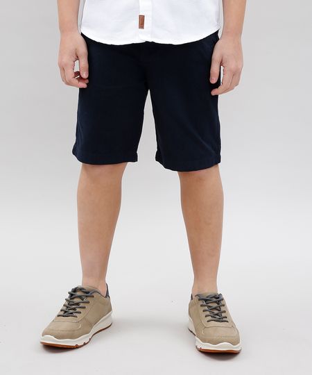 Bermuda-de-Sarja-Infantil-com-Bolsos-Azul-Marinho-9538693-Azul_Marinho_1_1
