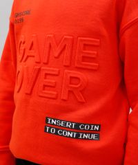 Blusao-Infantil-em-Moletom--Game-Over--Alto-Relevo-com-Capuz-Laranja-9368802-Laranja_4