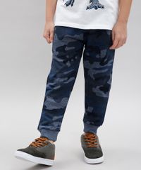 Calca-Infantil-em-Moletom-Estampada-Camuflada-com-Bolsos-Azul-Marinho-9464108-Azul_Marinho_1