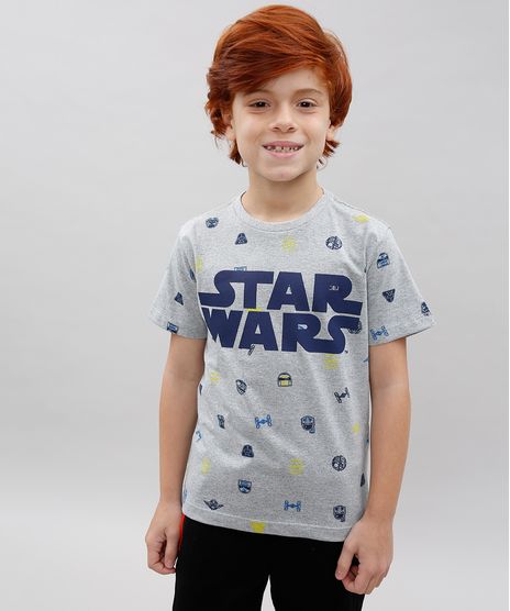 Camiseta-Infantil-Star-Wars-Estampada-Manga-Curta-Decote-Careca-Cinza-Mescla-9614218-Cinza_Mescla_1