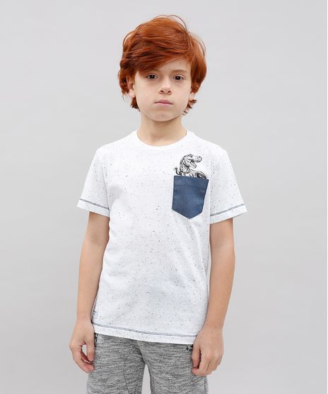 Camiseta-Infantil-Dinossauro-com-Bolso-Manga-Curta-Off-White-9534771-Off_White_1
