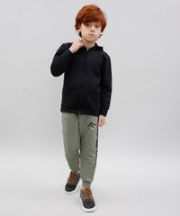 Calca-Infantil-Jurassic-World-em-Moletom-com-Bolsos-Verde-Militar-9541569-Verde_Militar_3
