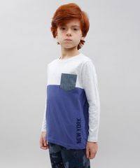 Camiseta-Infantil--New-York--com-Bolso-Manga-Longa-Gola-Careca-Cinza-Mescla-Claro-9558626-Cinza_Mescla_Claro_1