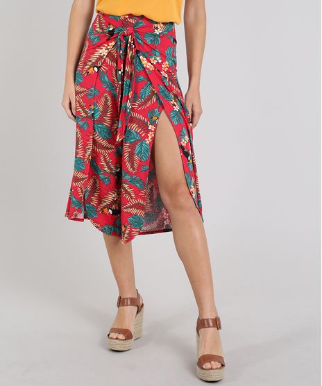 Calca-Feminina-Pantacourt-Transpassada-Estampada-de-Tucanos-Vermelha-9599561-Vermelho_1