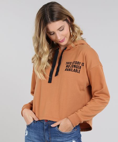 Blusao-Feminino-em-Moletom--No-Longer--com-Capuz-Caramelo-9572330-Caramelo_1 Blusao-Feminino-em-Moletom--No-Longer--com-Capuz-Caramelo-9572330-Caramelo_1