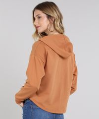 Blusao-Feminino-em-Moletom--No-Longer--com-Capuz-Caramelo-9572330-Caramelo_2