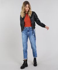 Blusa-Feminina-Cropped-Listrada-Manga-Curta-Decote-Redondo-Cobre-9568443-Cobre_3