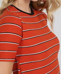 Blusa-Feminina-Cropped-Listrada-Manga-Curta-Decote-Redondo-Cobre-9568443-Cobre_4