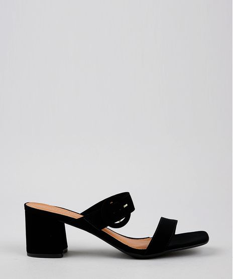 Tamanco-Feminino-em-Suede-com-Fivela-Preto-9639104-Preto_1