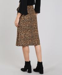 Saia-Feminina-Midi-Estampada-Animal-Print-com-Bolsos-e-Fenda-Bege-9527921-Bege_2
