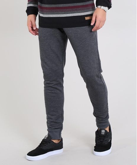 Calca-Masculina-em-Moletom-com-Bolsos-Cinza-Mescla-8585545-Cinza_Mescla_1