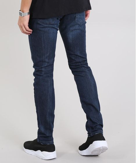 calça slim jeans masculina