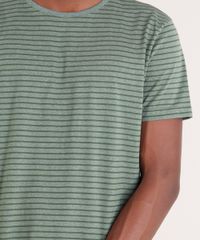 Camiseta-Masculina-Basica-Listrada-Manga-Curta-Gola-Careca-Verde-Escuro-8664276-Verde_Escuro_4