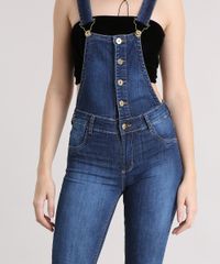 Macacao-Feminino-Jeans-Boot-Cut-Sawary-com-Botoes--Azul-Escuro-9162727-Azul_Escuro_4