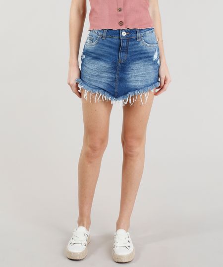 Saia-Jeans-Feminina-Diamond-e-Barra-Desfiada-Azul-Escuro-9102251-Azul_Escuro_1 Saia-Jeans-Feminina-Diamond-e-Barra-Desfiada-Azul-Escuro-9102251-Azul_Escuro_1