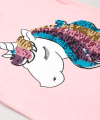 Blusa-Infantil-Unicornio-com-Paete-Dupla-Face-Manga-Curta-Decote-Redondo-em-Moletom--Rosa-9131094-Rosa_4