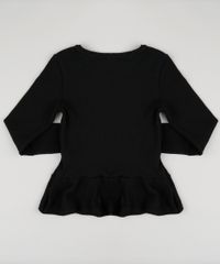 Blusa-Infantil-Canelada-Peplum-Manga-Longa-Decote-Redondo--Preta-9175393-Preto_2