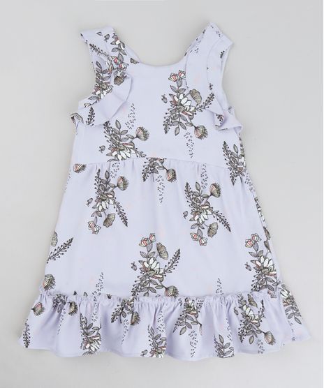 Vestido-Infantil-Estampado-Floral-com-Babados-Sem-Manga-Decote-Redondo-Lilas-9207222-Lilas_1