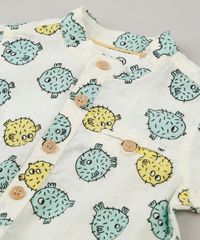 Conjunto-Infantil-Bento-de-Camisa-Estampada-de-Peixe-Manga-Curta-Off-White---Bermuda-Listrada-com-Bolsos-Preta-9164455-Preto_5