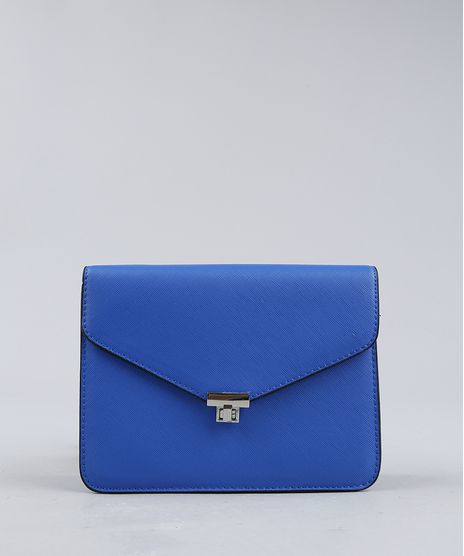 Bolsa-Feminina-Transversal-com-Corrente-Azul-Royal-9227656-Azul_Royal_1