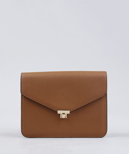 Bolsa-Feminina-Transversal-com-Corrente-Caramelo-9227656-Caramelo_1