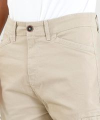 Calca-de-Sarja-Jogger-Masculina-Cargo--Kaki-9107981-Kaki_2