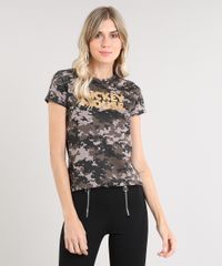 Blusa-Feminina-Mickey-Mouse-Estampada-Camuflada-Manga-Curta-Decote-Redondo-Verde-Militar-9237996-Verde_Militar_1