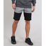 Bermuda-Masculina-Relaxed-em-Moletom-Listrada-com-Recorte-Preta-8728025-Preto_1