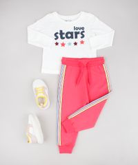 Calca-Infantil-em-Moletom-com-Faixa-Lateral-Rosa-Escuro-9540162-Rosa_Escuro_3