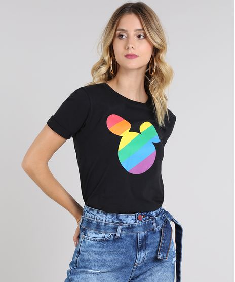 Blusa-Feminina-Pride-Mickey-Arco-iris-Manga-Curta-Decote-Redondo-Preta-9591795-Preto_1