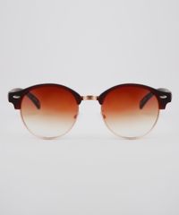 Oculos-de-Sol-Redondo-Unissex-Oneself-Marrom-9636182-Marrom_1