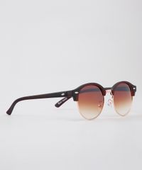 Oculos-de-Sol-Redondo-Unissex-Oneself-Marrom-9636182-Marrom_3