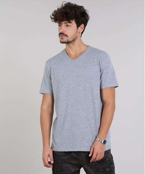 Camiseta-Masculina-Basica-Manga-Curta-Gola-V-Cinza-Mescla-8480548-Cinza_Mescla_2_1