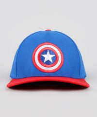 Bone-Infantil-Aba-Reta-Capitao-America-com-Bordado-Azul-Royal-9542601-Azul_Royal_1