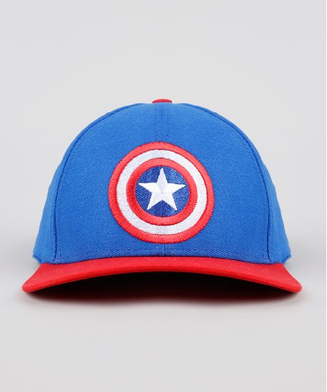 Bone-Infantil-Aba-Reta-Capitao-America-com-Bordado-Azul-Royal-9542601-Azul_Royal_1
