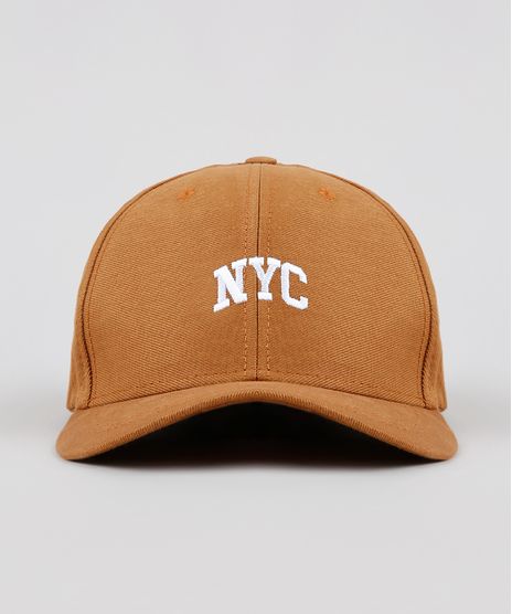 Bone-Masculino-Aba-Curva--NY--com-Bordado-Caramelo-9301861-Caramelo_1
