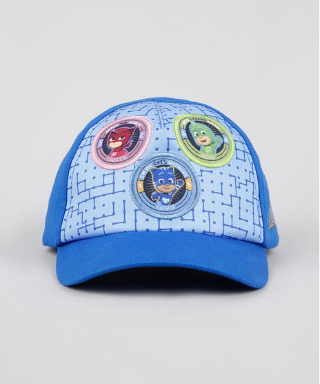 Bone-Infantil-Aba-Curva-PJ-Masks-Azul-Royal-9542503-Azul_Royal_1