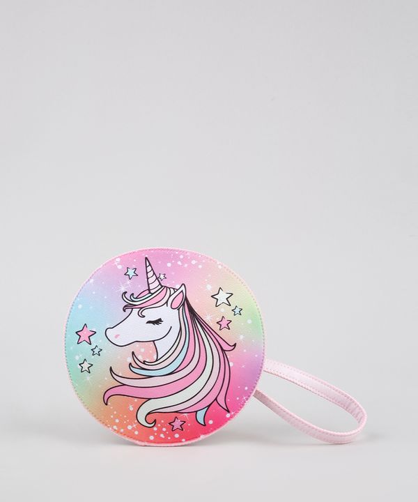 Bolsa Infantil Unicórnio Rosa Claro Único