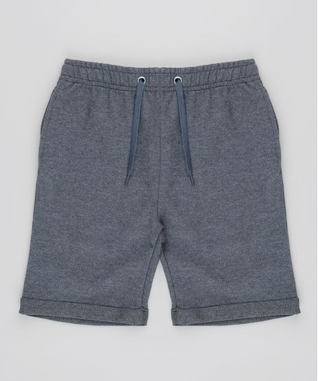 Bermuda-Infantil-em-Moletom-com-Bolso-Cinza-Mescla-Escuro-9552128-Cinza_Mescla_Escuro_1
