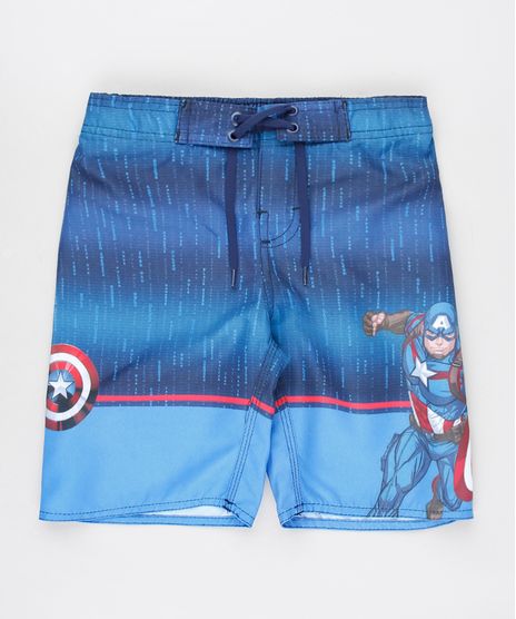 Bermuda-Surf-Infantil-Capitao-America-Estampada-Azul-9571622-Azul_1