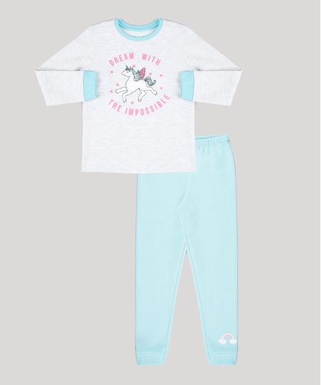 Pijama-Infantil-em-Moletom-Unicornio-com-Glitter-Manga-Longa-Cinza-Mescla-Claro-9528479-Cinza_Mescla_Claro_1
