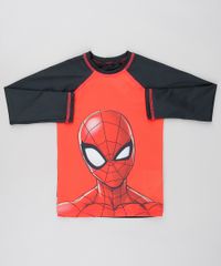 Camiseta-de-Praia-Infantil-Homem-Aranha-Raglan-Manga-Longa-Preta-9525981-Preto_1