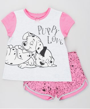 Pijama-Infantil-Dalmatas-Manga-Curta-Cinza-Mescla-Claro-9528341-Cinza_Mescla_Claro_1