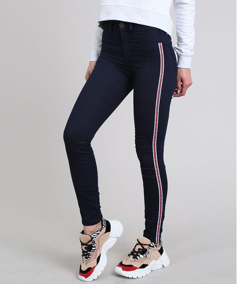 Calca-Jeans-Feminina-Super-Skinny-Energy-Jeans-com-Faixas-Laterais-Azul-Escuro-9307733-Azul_Escuro_1