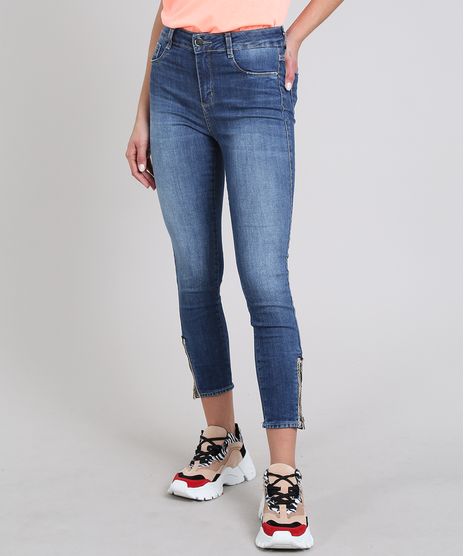 Calca-Jeans-Feminina-Sawary-Cropped-Super-Skinny-com-Ziper-Azul-Medio-9581063-Azul_Medio_1
