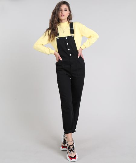 Macacao-de-Sarja-Feminino-com-Bolsos-Preto-9631078-Preto_1